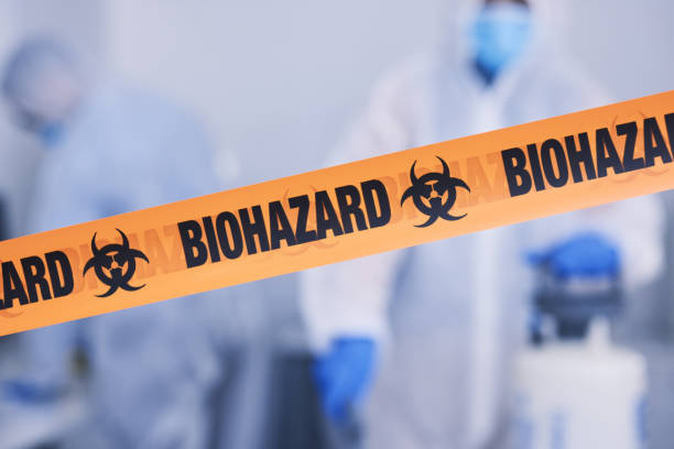 Professional Biohazard Cleanup technician working in Eastham, MA